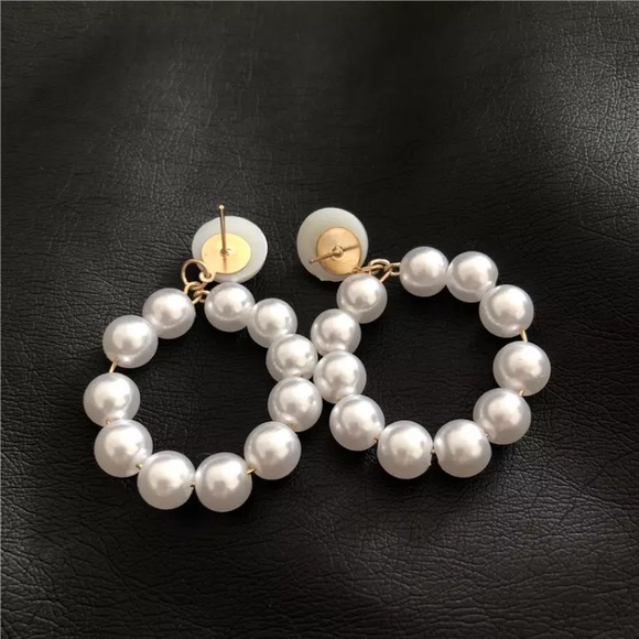 Faux Pearl Earrings - Picture 2 of 4